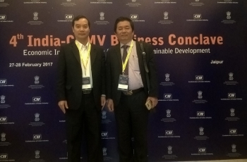 Leaders of TSV Company and leaders of Ninh Thuan province attended the CLMV 2017 in India