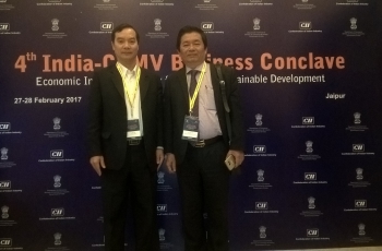 Leaders of TSV Company and leaders of Ninh Thuan province attended the CLMV 2017 in India